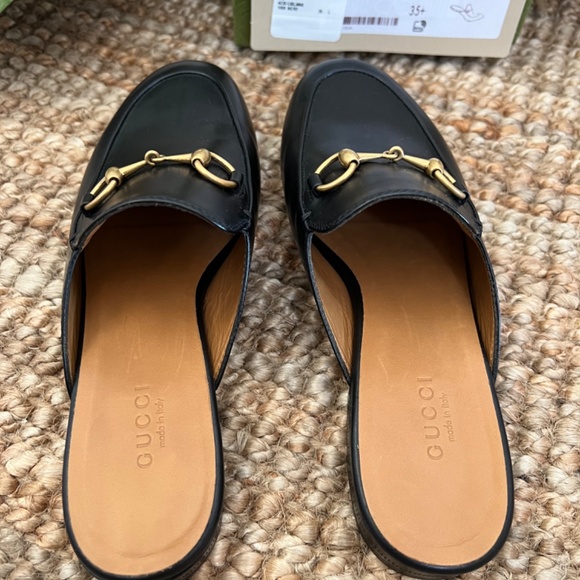 NWT Gucci WOMEN'S PRINCETOWN LEATHER SLIPPER - Picture 4 of 5